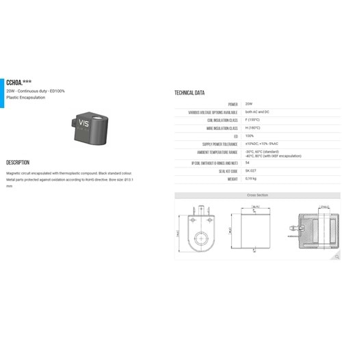 VIS CCH0A.C12.B0.00 COIL