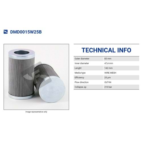 FILTREC DMD0015W25B FILTER ELEMENT