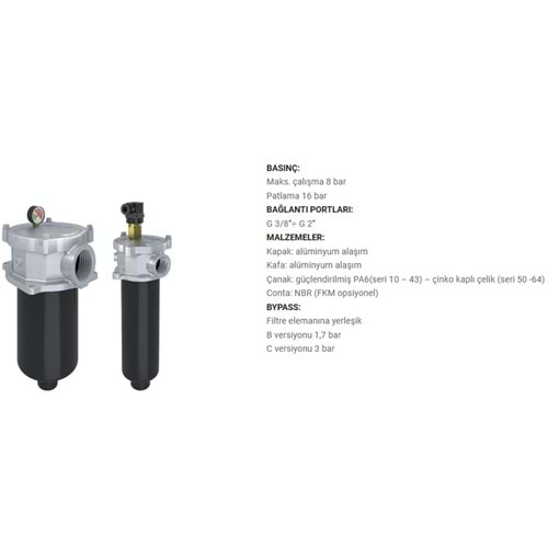 FILTREC FR110000BBB30C000 FILTER HOUSING