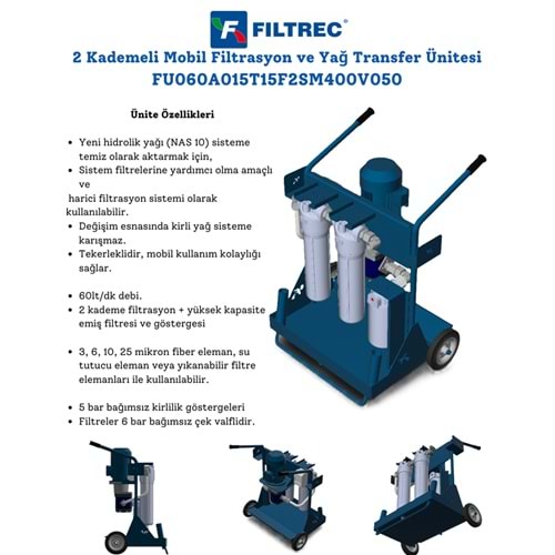 FILTREC FU060A015T15F2SM400V050 FILTRATION UNIT