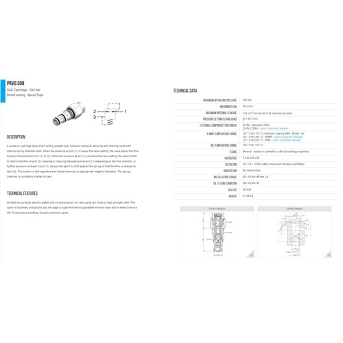 VIS PRV0.S08.0S PRESSURE REDUCİNG VALVE