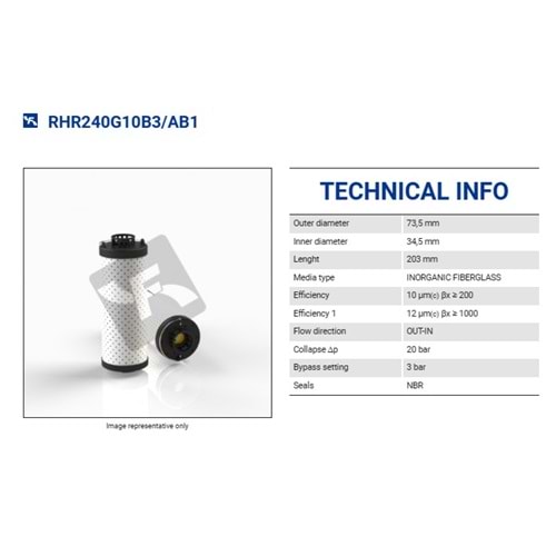 FILTREC RHR240G10B FILTER ELEMENT