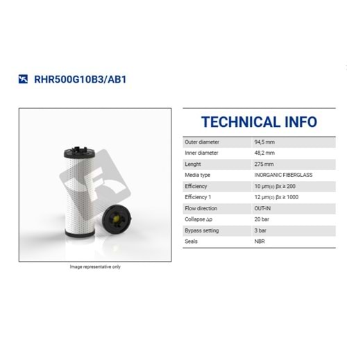 FILTREC RHR500G10B FILTER ELEMENT
