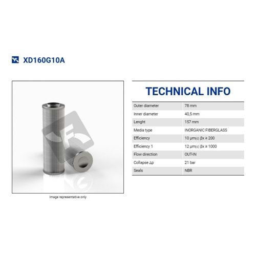 FILTREC XD160G10A FILTER ELEMENT